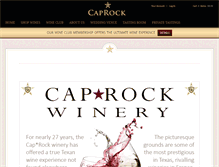 Tablet Screenshot of caprockwinery.com